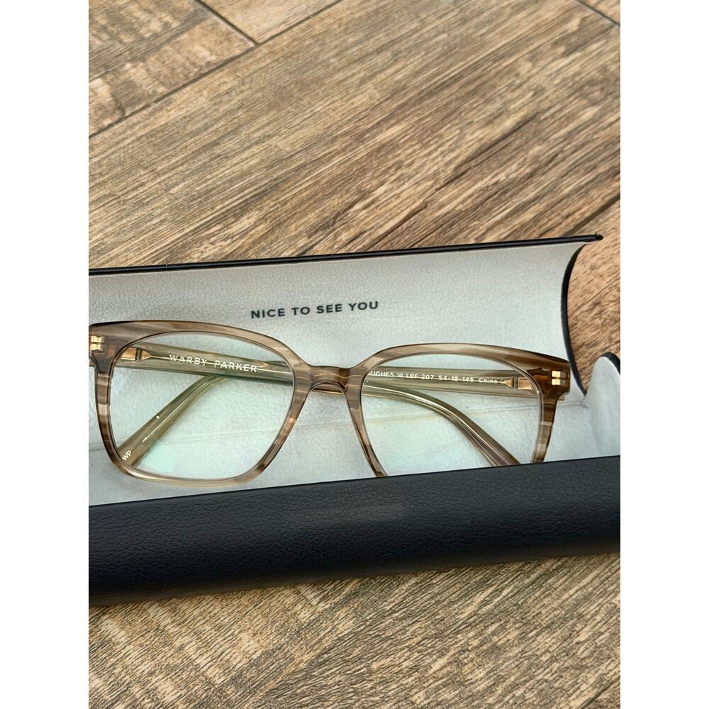 Warby Parker Hughes Eyeglasses Chestnut Crystal Colorway — image 4 of 7